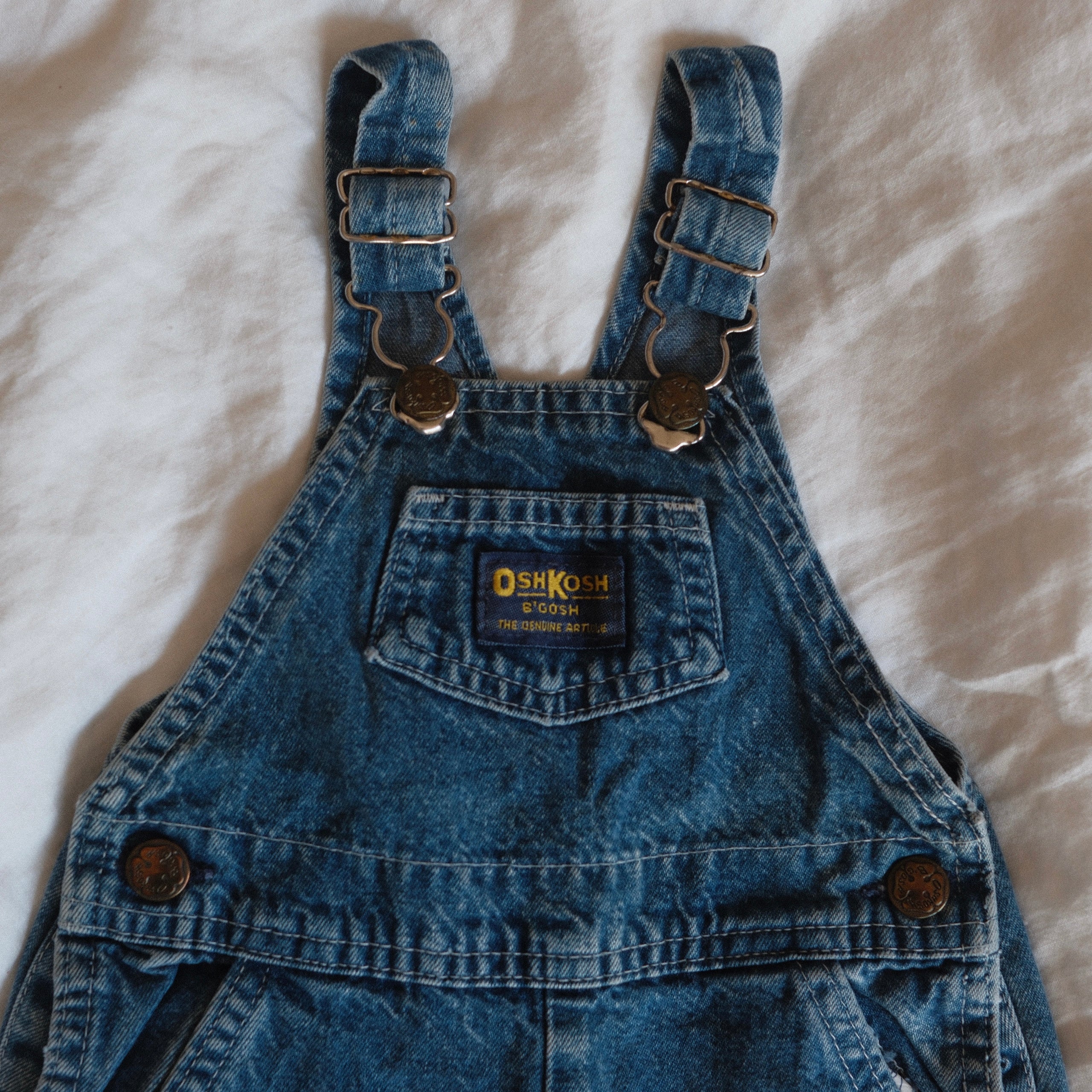Vintage OshKosh B'gosh Denim Overalls (18M, Union Made USA) – Indy