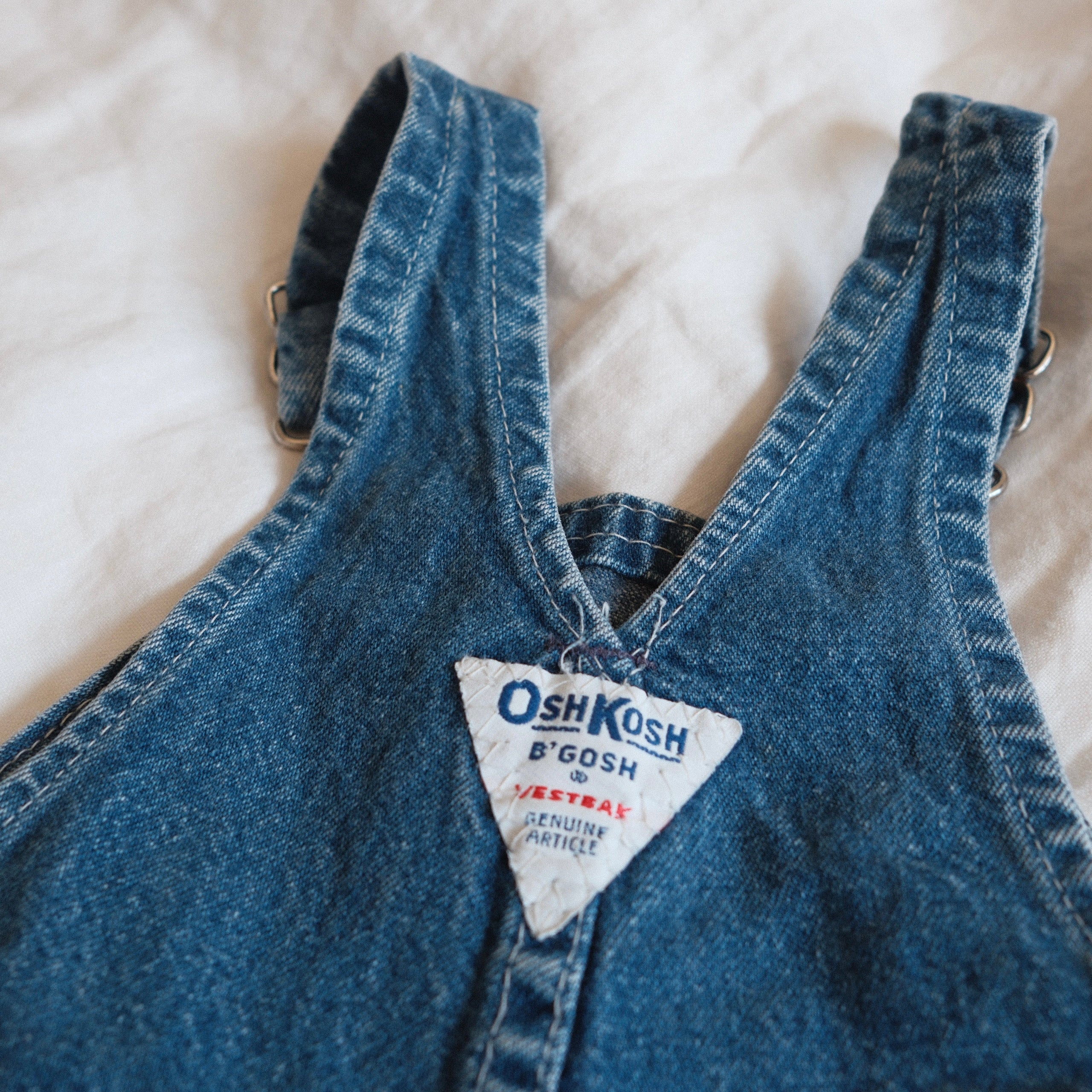 Vintage OshKosh B'gosh Denim Overalls (18M, Union Made USA) – Indy