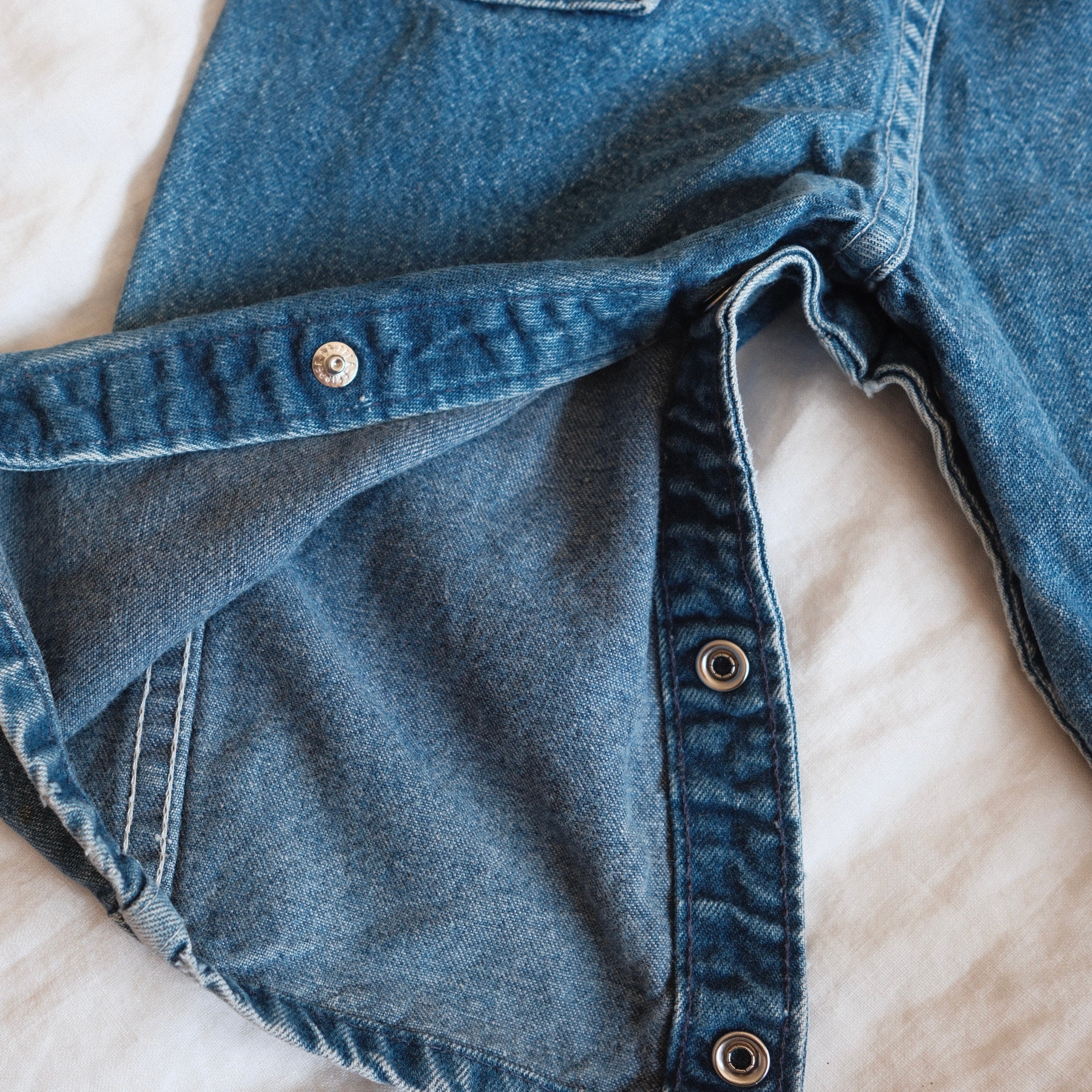 Vintage OshKosh B'gosh Denim Overalls (18M, Union Made USA) – Indy