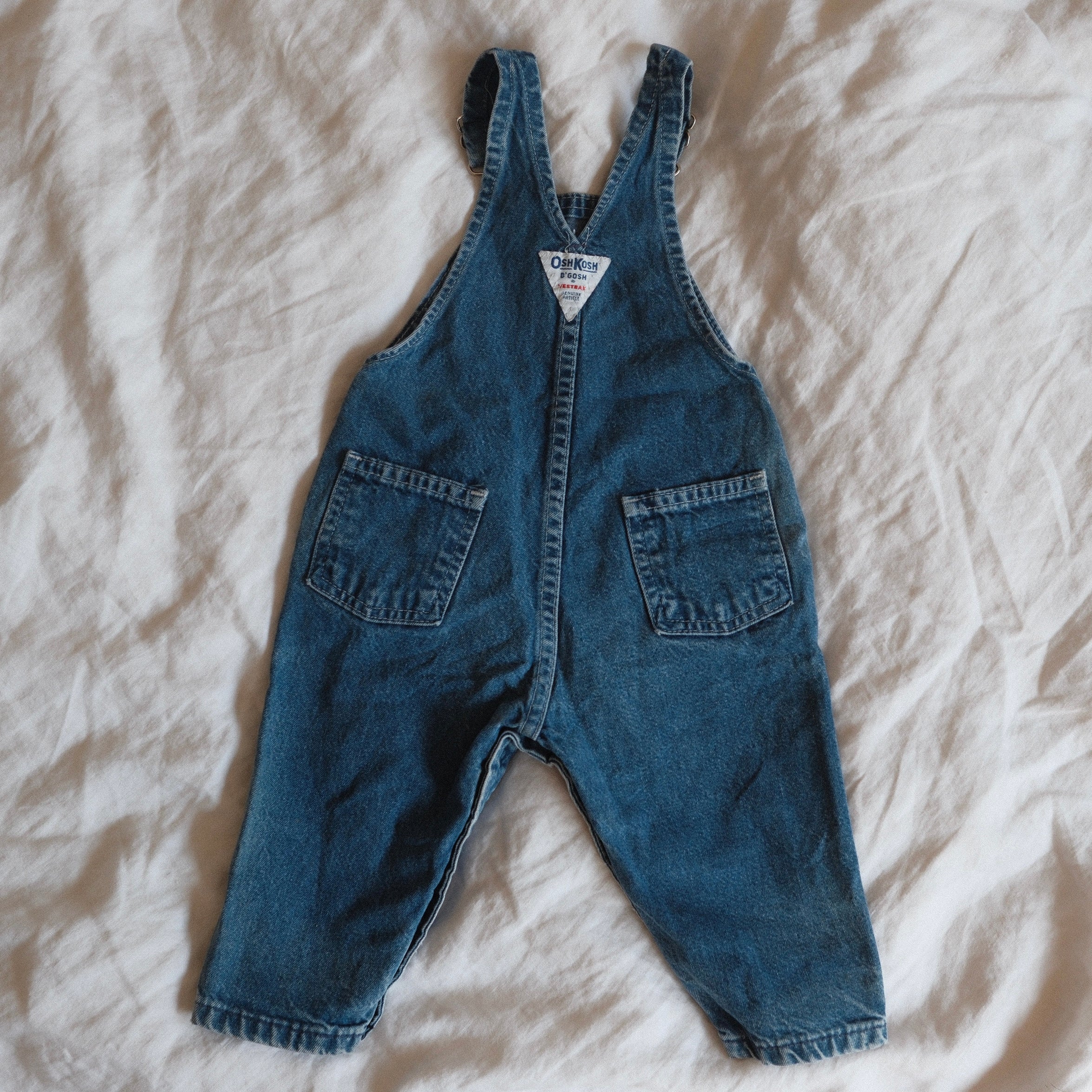 Vintage OshKosh B'gosh Denim Overalls (18M, Union Made USA) – Indy
